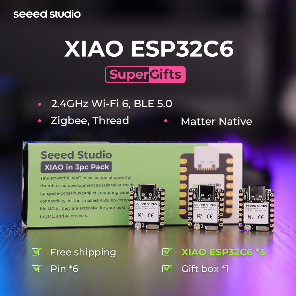 Display Epaper 2.9 - ESP32C6 Mini Development Board XIAO ESP32