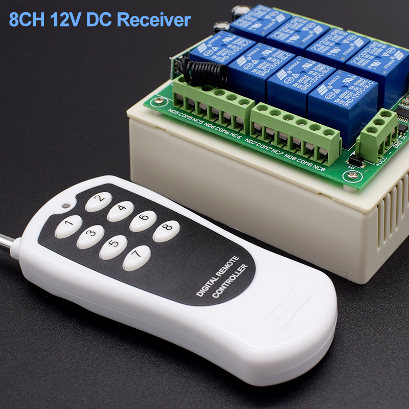 24V&12V DC 8 Channel Relay Rel - 433Mhz Receiver Module recension och pris