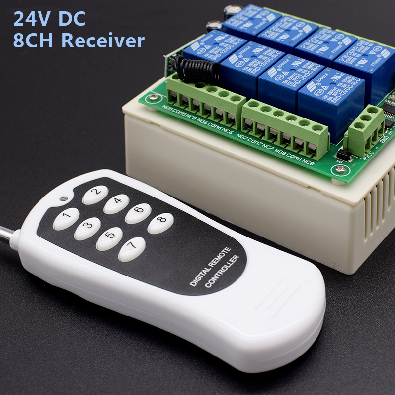 24V&12V DC 8 Channel Relay Rel - 433Mhz Receiver Module recension och pris