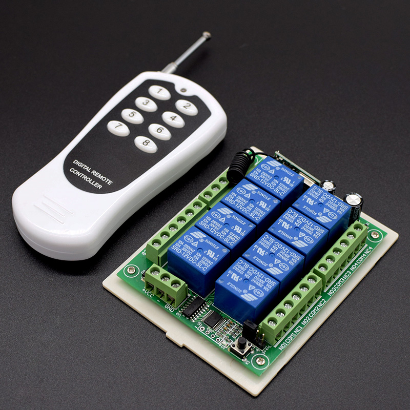 24V&12V DC 8 Channel Relay Rel - 433Mhz Receiver Module recension och pris